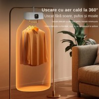 Uscator pentru haine, cu aer cald, pliabil, capacitate 10 kg, uscare rapida, sterilizare UV