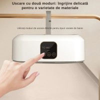 Uscator pentru haine, cu aer cald, pliabil, capacitate 10 kg, uscare rapida, sterilizare UV
