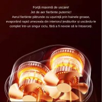 Uscator pentru haine, cu aer cald, pliabil, capacitate 10 kg, uscare rapida, sterilizare UV