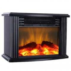 Aeroterma electrica, tip semineu, incalzire instant, 1000w, 22.3x12.5x14.5 cm, telecomanda inclusa