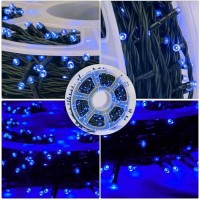 Instalatie luminoasa de Craciun, rola bec diamant, 480 de leduri albastre, 100 metri