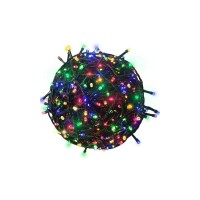 Instalatie luminoasa de Craciun, rola bec diamant, 240 de leduri multicolore, 50 metri