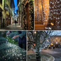 Instalatie luminoasa de Craciun, rola bec diamant, 240 de leduri alb-rece, 50 metri