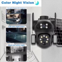 Camera de Supraveghere Inteligenta PTZ, Panou Solar, Securitate Avansata cu AI si Vizualizare 360° Camera de Supraveghere Inteligenta PTZ, Panou Solar, Securitate Avansata cu AI si Vizualizare 360°