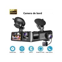 Camera Auto DVR Tripla, Full HD, Unghi inregistrare 170°,  Display 2