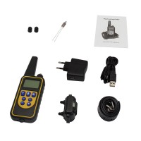 Zgarda electrica pentru dresaj, 800m, electrozi conductivi cauciucati, reincarcabila Zgarda electrica pentru dresaj, 800m, electrozi conductivi cauciucati, reincarcabila