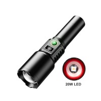 Lanterna tactica foarte puternica LED 20W, 6500 lumeni, acumulator, display Lanterna tactica foarte puternica LED 20W, 6500 lumeni, acumulator, display