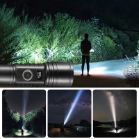 Lanterna tactica foarte puternica LED 20W, 6500 lumeni, acumulator, display Lanterna tactica foarte puternica LED 20W, 6500 lumeni, acumulator, display