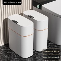 Cos de Gunoi cu Senzor Automat, 9.5L Capaitatea, 30 cm inaltime, pentru baie, bucatarie, birou Cos de Gunoi cu Senzor Automat, 9.5L Capaitatea, 30 cm inaltime, pentru baie, bucatarie, birou