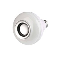 Bec LED RGB cu difuzor Bluetooth, E27, 4 moduri de iluminare, alb