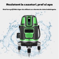 Nivela Laser Profesionala, Orizontala si Verticala, Raza 25m, Precizie Inalta, Autocorecti Nivela Laser Profesionala, Orizontala si Verticala, Raza 25m, Precizie Inalta, Autocorecti