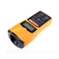 Ruleta Digitala, Masurare Ultrasunete, Pointer Laser, Afisaj LCD, Galben Negru, Unibox