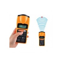 Ruleta Digitala, Masurare Ultrasunete, Pointer Laser, Afisaj LCD, Galben Negru, Unibox
