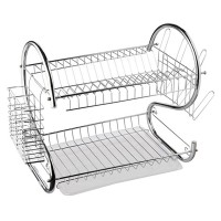 Scurgator Vase, Inox, 2 Niveluri, Tava Colectare Plastic, Argintiu, Latime 40 cm, Unibox Scurgator Vase, Inox, 2 Niveluri, Tava Colectare Plastic, Argintiu, Latime 40 cm, Unibox