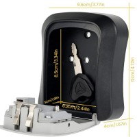 Seif Manual pentru Chei, Cifru Mecanic, Cutie Securitate, Antiefractie, Compact, Negru Gri, Unibox Seif Manual pentru Chei, Cifru Mecanic, Cutie Securitate, Antiefractie, Compact, Negru Gri, Unibox