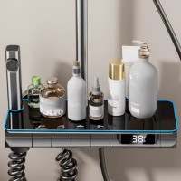 Set Coloana Dus Premium, Butoane Piano, Afisaj LED, 4 Functii, Robinet Ascuns, Tip Ploaie 360 Set Coloana Dus Premium, Butoane Piano, Afisaj LED, 4 Functii, Robinet Ascuns, Tip Ploaie 360