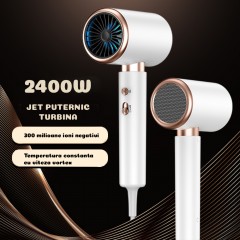 Uscator Par Profesional, 2400W, Ioni Negativi, Uscare Rapida, Tehnologie Jet Airflow