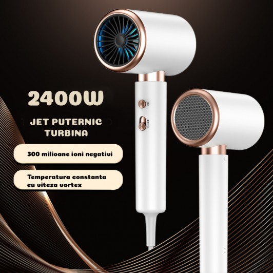 Uscator Par Profesional, 2400W, Ioni Negativi, Uscare Rapida, Tehnologie Jet Airflow Uscator Par Profesional, 2400W, Ioni Negativi, Uscare Rapida, Tehnologie Jet Airflow