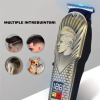 Masina Tuns, Profesionala, Capilar Barba, Afisaj Digital, Reincarcabila, Lame Precizie, Accesorii