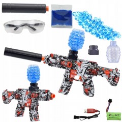 Pistol Automat Sharpshooter M416 cu Bile de Gel, Acumulator Inclus, Tip Orbeez, Design Modern