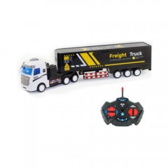 Camion de Jucarie cu Telecomanda si Remorca, 57cm, Control Total, Roti Ajustabile, Acumulator Inclus