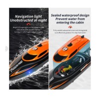 Barca cu Telecomanda, Viteza 25km/h, Functie de Redresare la Rasturnare, Portocaliu