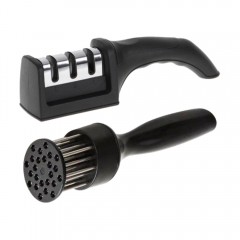 Dispozitiv pentru Fragezit Carnea si Ascutitor de Cutite Manual, Set 2 in 1 pentru Bucatarie