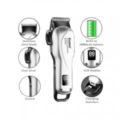 Masina Tuns cu Acumulator, Model KM 917, Otel Inoxidabil, Motor Puternic, Reincarcabila