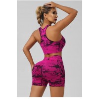 Set pentru Femei, Bustiera si Pantaloni Scurti pentru Fitness si Activitati Fizice, Uscare Rapida Set pentru Femei, Bustiera si Pantaloni Scurti pentru Fitness si Activitati Fizice, Uscare Rapida