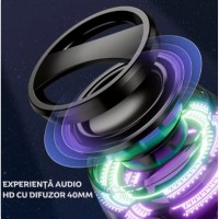 Boxa Portabila cu Bluetooth, 5W, Prindere MagSafe si Inel Magnetic, Suport Telefon 2 in 1, RGB