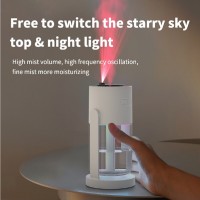 Umidificator cu Proiectie Cer Instelat si Laser, 7 Lumini LED, 280 ml, pentru Casa, Birou, Masina