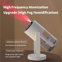 Umidificator cu Proiectie Cer Instelat si Laser, 7 Lumini LED, 280 ml, pentru Casa, Birou, Masina