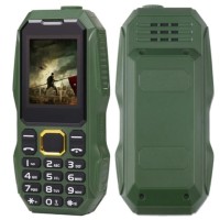 Telefon Militar, Dual Sim cu Carcasa Antisoc, Acumulator de Mare Putere, Lanterna, Radio, Negru