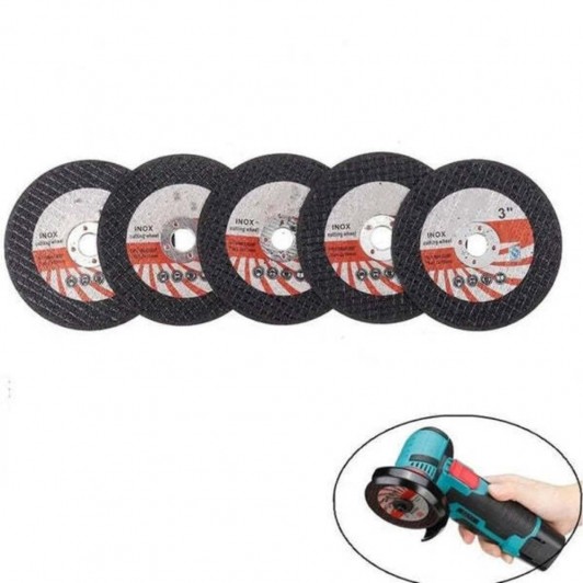 Set de 5 Discuri de Taiere Circular de 75mm pentru Mini Polizor Unghiular, Accesorii de Taiat Set de 5 Discuri de Taiere Circular de 75mm pentru Mini Polizor Unghiular, Accesorii de Taiat
