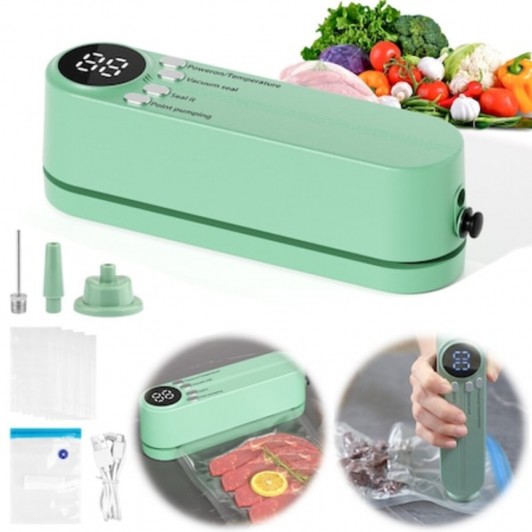 Aparat de Vidat si Sigilat Alimente 3 in 1, Portabil, pentru Solide si Lichide Aparat de Vidat si Sigilat Alimente 3 in 1, Portabil, pentru Solide si Lichide