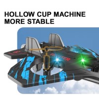 Avion cu Telecomanda de tip Drona, Acumulator, Acrobatii 360, Lumini LED, 25x18x5.6 cm, Multicolor Avion cu Telecomanda de tip Drona, Acumulator, Acrobatii 360, Lumini LED, 25x18x5.6 cm, Multicolor