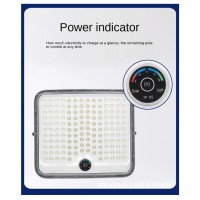Proiector LED cu Incarcare Solara, 400W, Panou Solar, Telecomanda, Senzor si Indicator Nivel Baterie