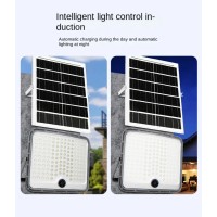 Proiector LED cu Incarcare Solara, 600W, Panou Solar, Telecomanda, Senzor si Indicator Nivel Baterie