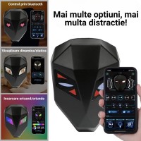 Rucsac Modern cu Ecran LED, Protectie la Apa, Centuri de Siguranta, Design Ergonomic, Negru