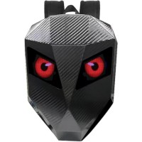 Rucsac Modern cu Ecran LED, Protectie la Apa, Centuri de Siguranta, Design Ergonomic, Negru Carbon