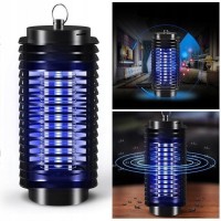 Lampa Anti-Insecte cu Lumina UV, 27 cm, Design Universal, Eficienta Ridicata, Negru