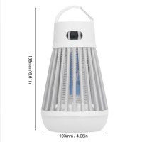 Lampa 2 in 1 impotriva Insectelor, Ideala pentru Camping, Protectie la Apa, Portabila, Alb
