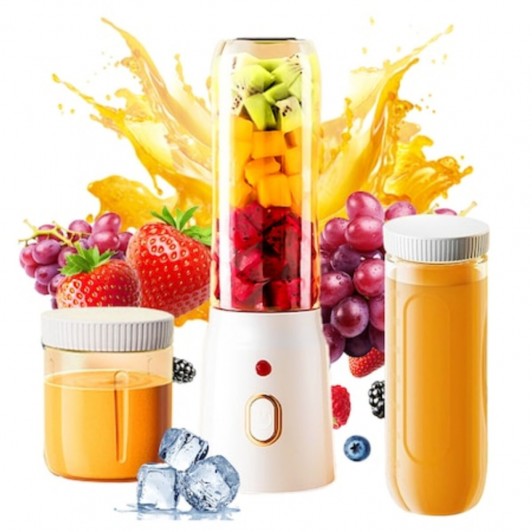 Mini Blender pentru Smoothie si Shake, 10 Lame, 21000 RPM, 2 Recipiente Incluse, Portabil Mini Blender pentru Smoothie si Shake, 10 Lame, 21000 RPM, 2 Recipiente Incluse, Portabil