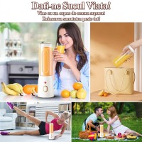 Mini Blender pentru Smoothie si Shake, 10 Lame, 21000 RPM, 2 Recipiente Incluse, Portabil Mini Blender pentru Smoothie si Shake, 10 Lame, 21000 RPM, 2 Recipiente Incluse, Portabil