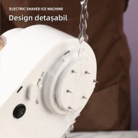 Masina pentru Razuit Gheata, Incarcare prin USB, Lama din Otel, Detasabila pentru Curatare, Alb