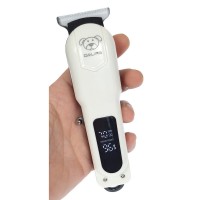 Masina de Tuns pentru Caini si Pisici, Fara Fir, Reincarcabila, Model Mini, Alb cu Negru