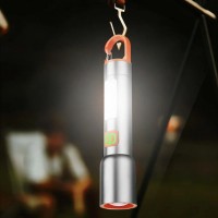 Lanterna LED Profesionala, 3 Surse de Iluminare, Reincarcabila prin USB, Sistem Prindere, Argintiu Lanterna LED Profesionala, 3 Surse de Iluminare, Reincarcabila prin USB, Sistem Prindere, Argintiu