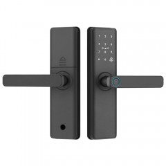 Incuietoare Smart cu , Acces prin Aplicatie, Card si Cod, Stocare in Cloud, Negru