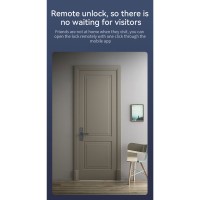 Incuietoare Smart cu , Acces prin Aplicatie, Card si Cod, Stocare in Cloud, Negru