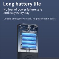 Incuietoare Smart cu , Acces prin Aplicatie, Card si Cod, Stocare in Cloud, Negru